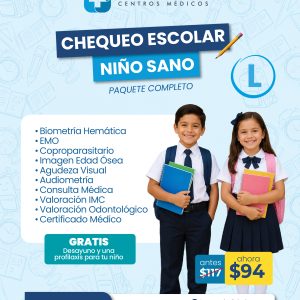 PAQUETE PREVENTIVO NIÑO SANO (Paquete Completo)