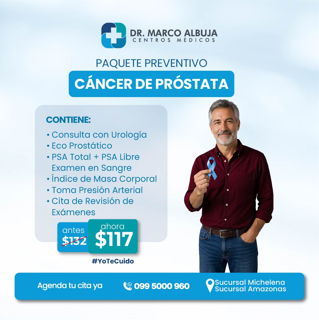 PAQUETE PREVENTIVO CÁNCER DE PRÓSTATA