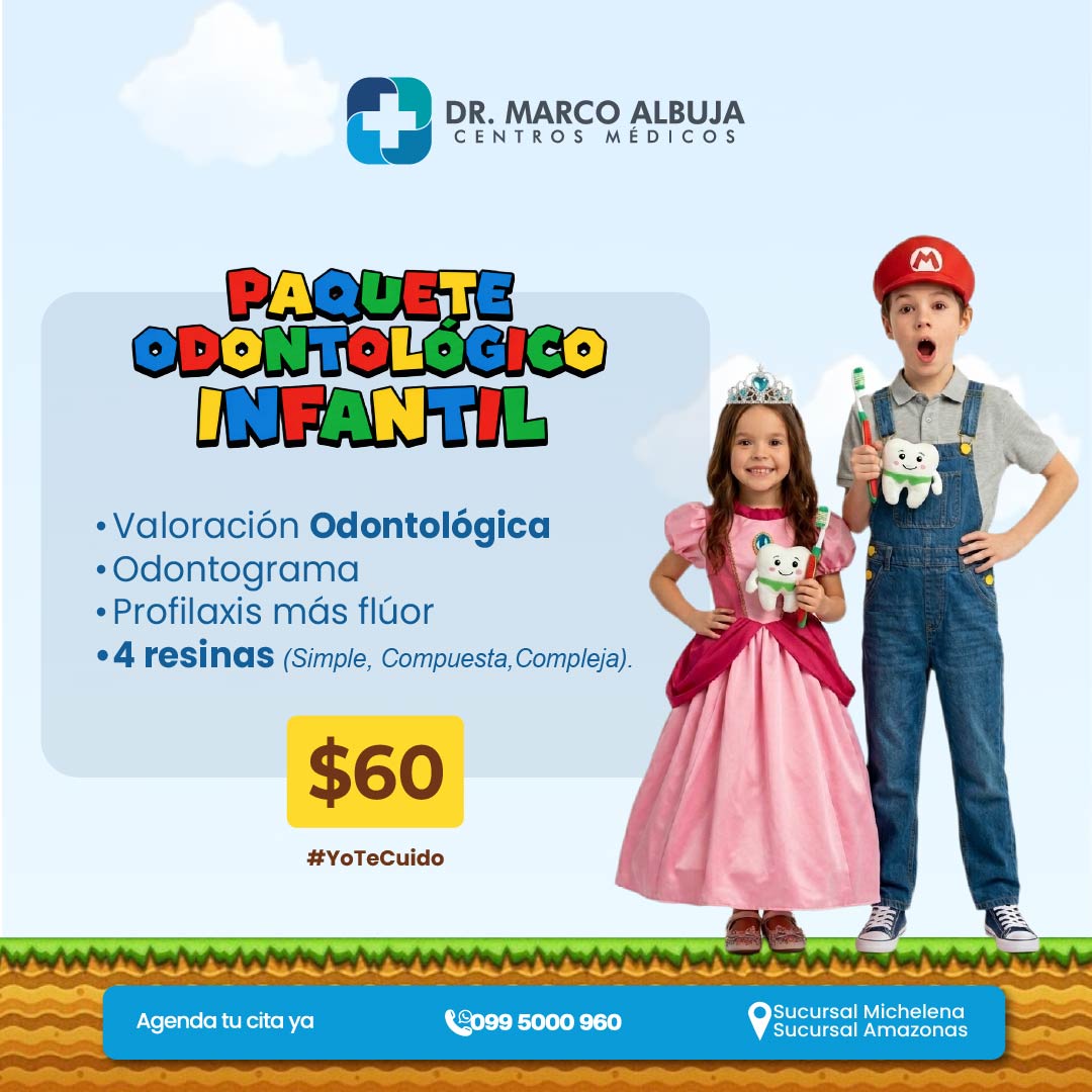 PAQUETE ODONTOLÓGICO INFANTIL